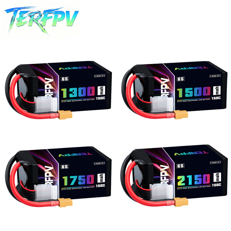 Drone Lipo Battery - Аккумулятор LiPo TERFPV 6S 22.2V 1300/1500/1750/2150