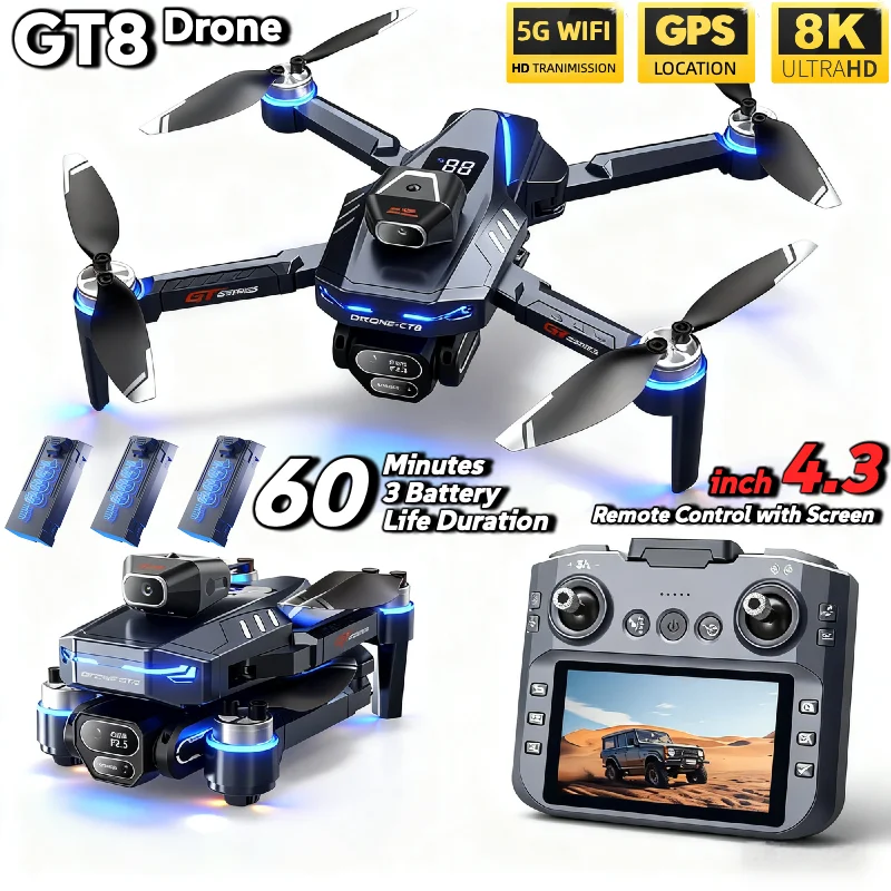 Drone Rc Folding - ГОРЯЧИЙ Для LSRC GT8 Дрон 4K