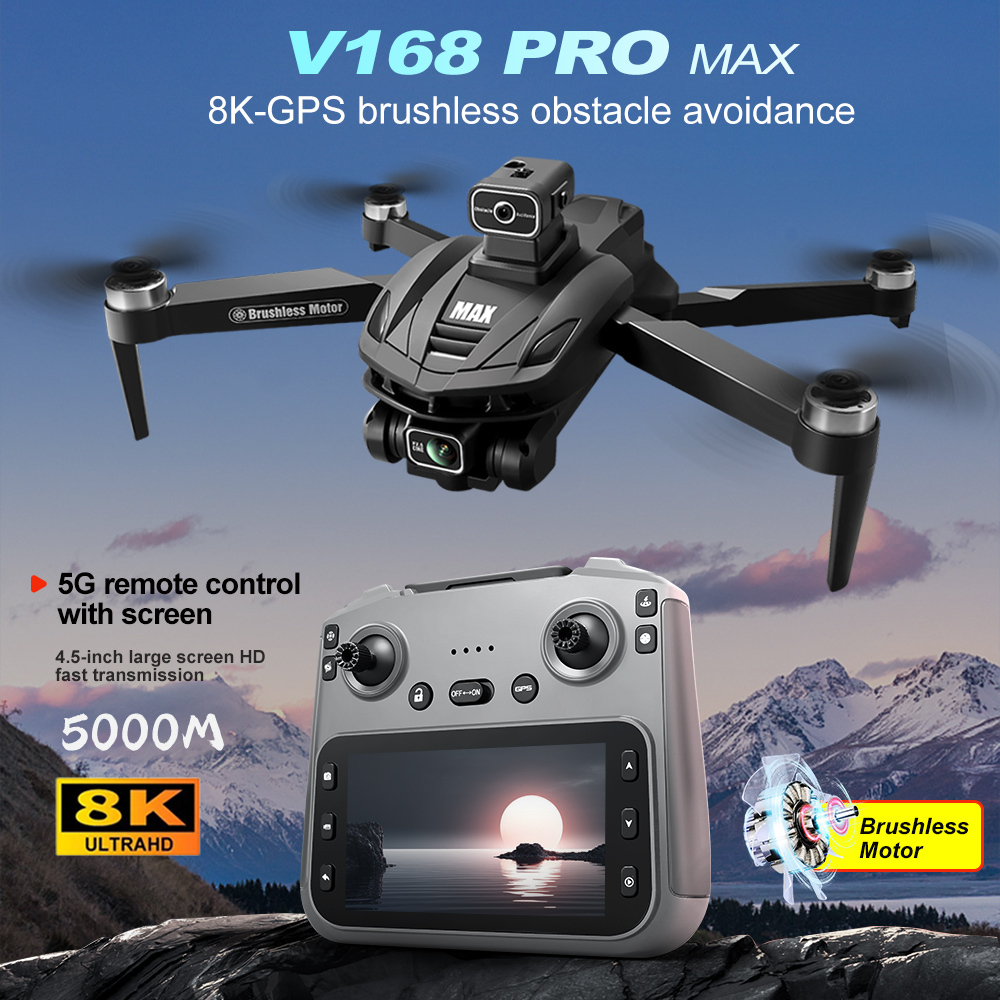 Drone Rc Cable - V168 PRO Max GPS Дрон 8K