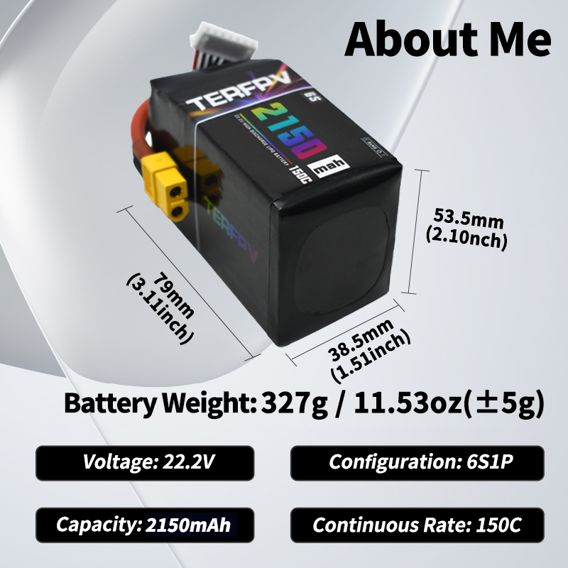 Аккумулятор LiPo TERFPV 6S 22. – обзор и цена Drone Lipo Battery