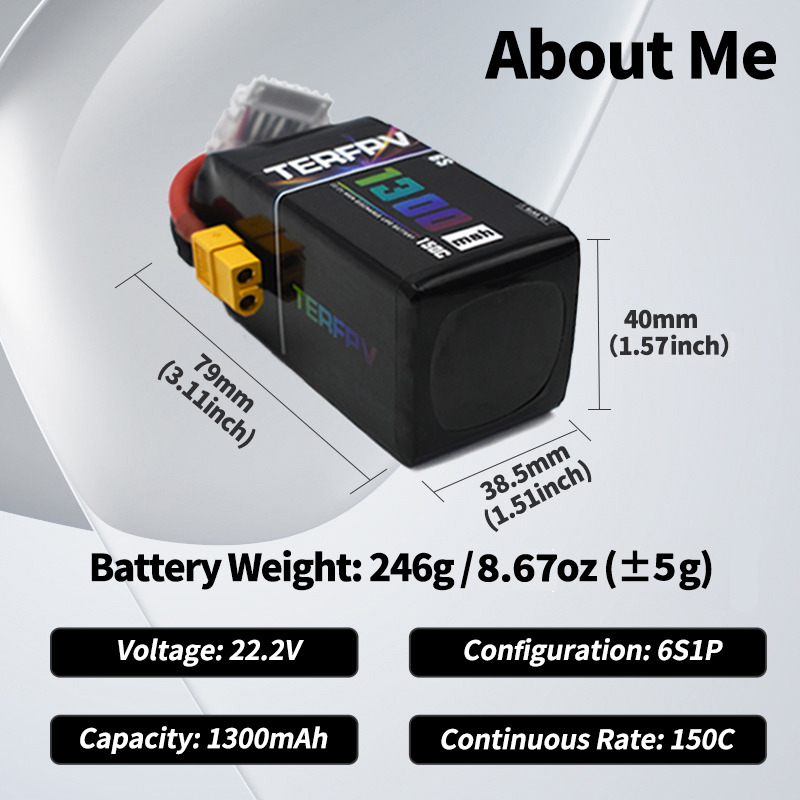 Аккумулятор LiPo TERFPV 6S 22. – обзор и цена Drone Lipo Battery