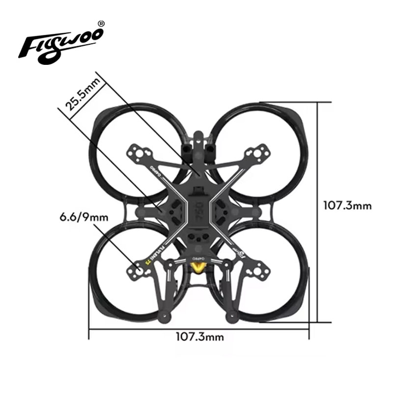 Комплект рамы Flywoo Flylens 7 – обзор и цена Quadcopter Frame