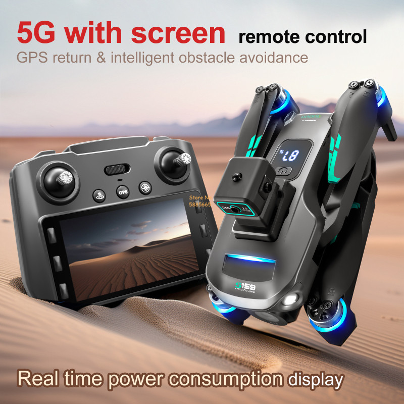 Двойная камера 8K, 5G, WIFI, F – обзор и цена Drone Rc Cable