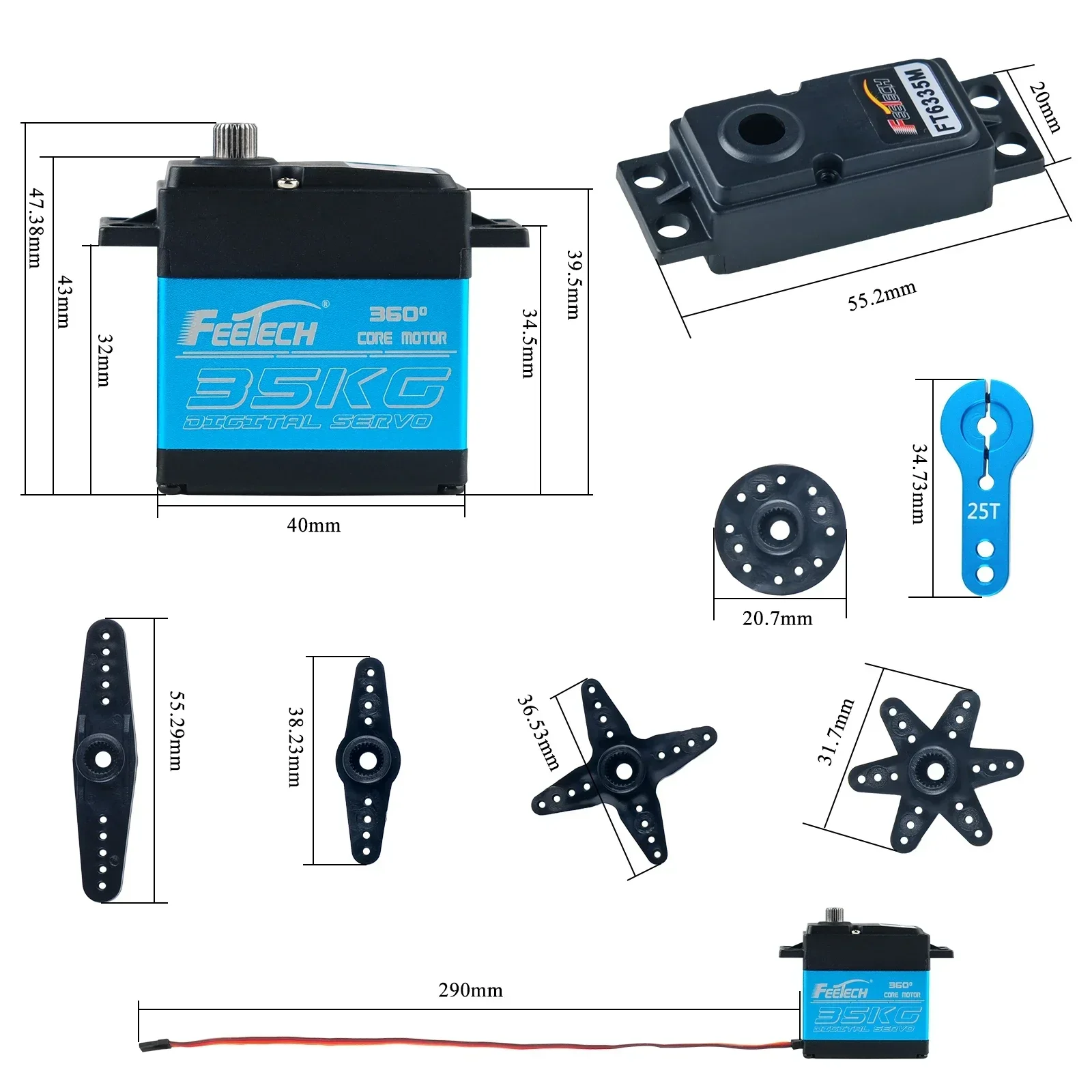 Feetech FT6335M Цифровой RC се – обзор и цена Drone Rc Jet