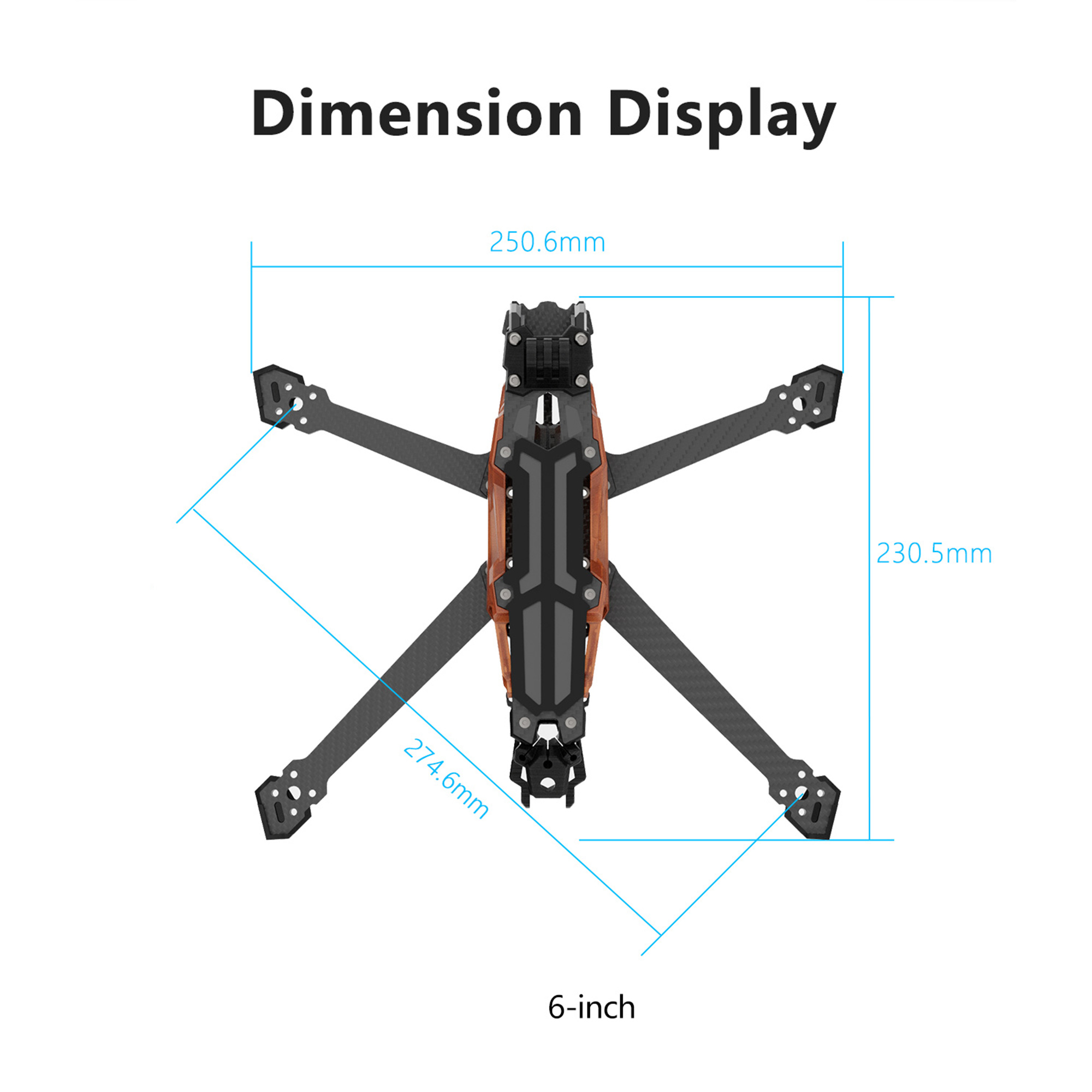 Рама из углеродного волокна GE – обзор и цена Quadcopter Frame